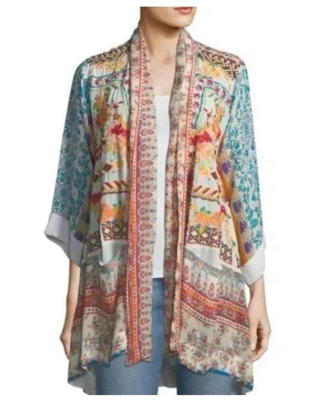 Johnny Was Embroidered Kimono
